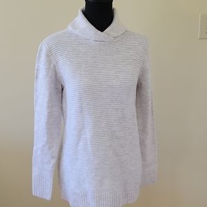 D & COMPANY SHAWL COLLAR TUNIC SWEATER